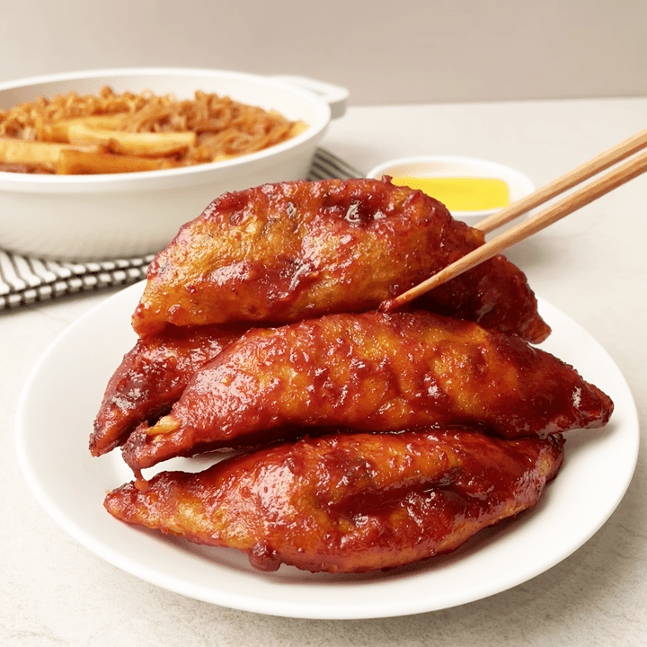 Apple House Sweet & Spicy Fried Dumplings (애플하우스 무침만두) - Lets Eatscape