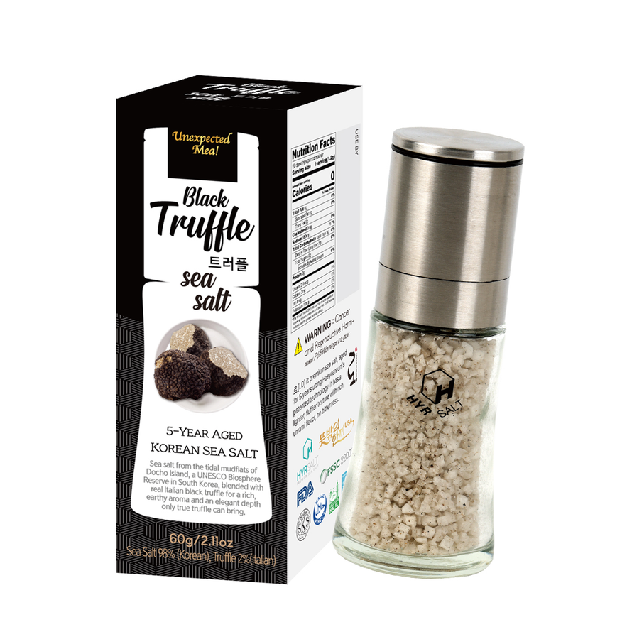 Premium Flavor Sea Salt Grinder - Truffle (프리미엄 천일염 트러플 그라인더) 60g