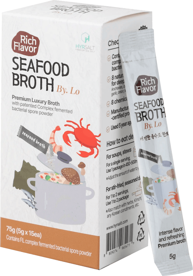 Rich Flavor Seafood Broth by. Lo 75g(5g*15pcs) (2.64oz) - Lets Eatscape