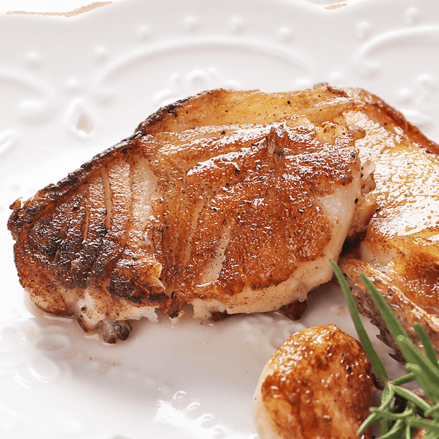 Grilled Patagonian Toothfish Steak from Korea (메로구이 목살스테이크) - Lets Eatscape