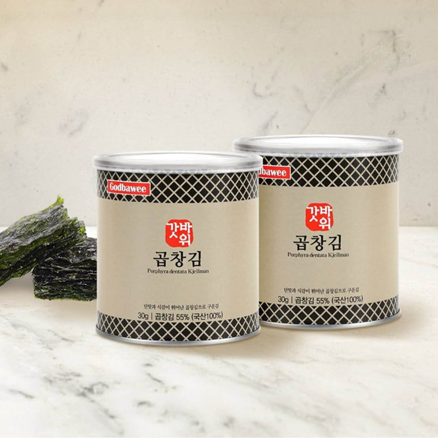 Premium Can Roasted Seaweed (프리미엄 캔곱창김) - Lets Eatscape