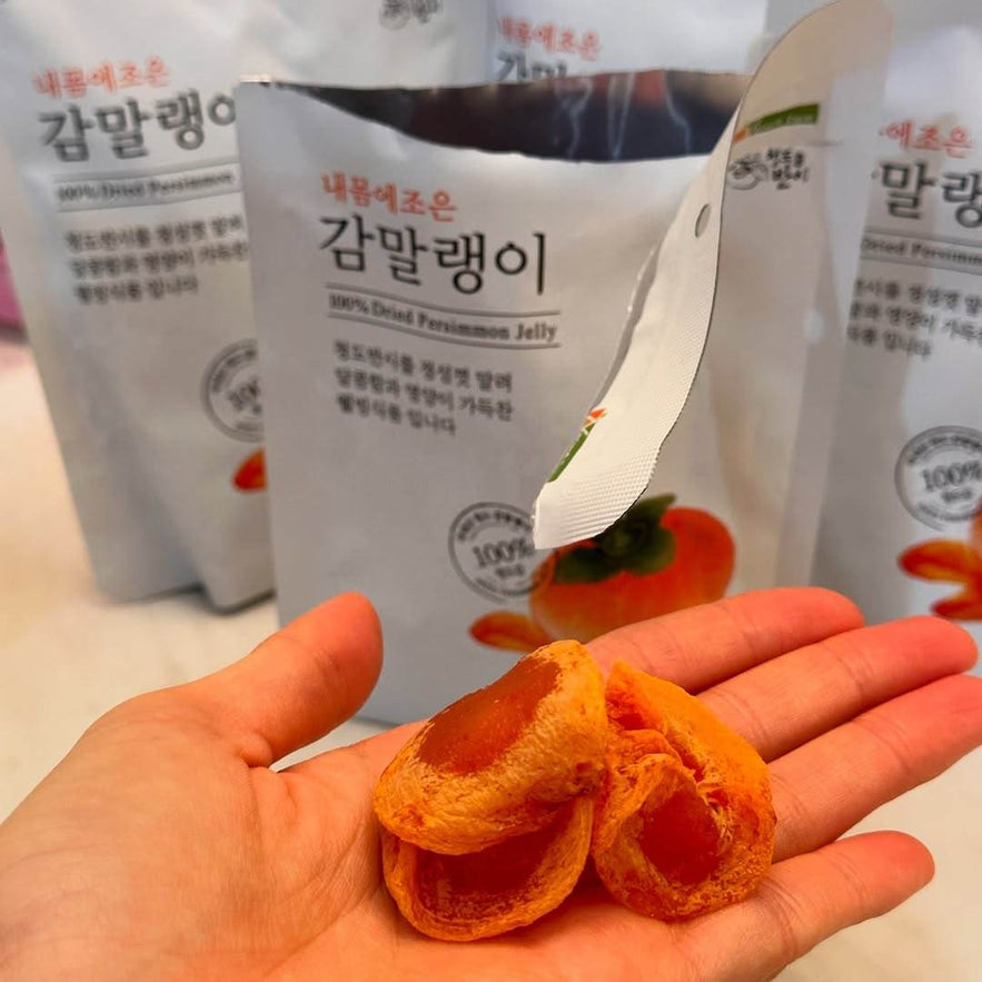 Premium Sweet Sliced Ice-Dried Persimmon Pouch 3+1 ( 슬라이스 아이스반건시 파우치 4) - Lets Eatscape