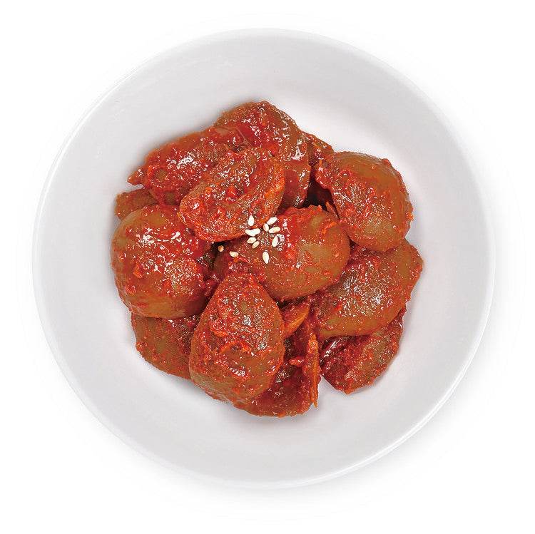 Gochujang Pickled Plum (고추장 매실장아찌) - Lets Eatscape