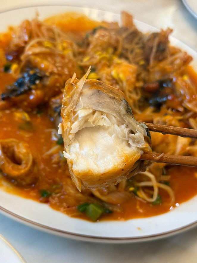 Spicy Braised Monkfish (연안식당 비법소스 아구찜) - Lets Eatscape