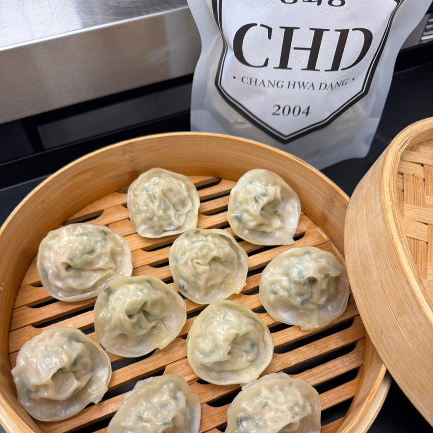 Changhwadang Pork Dumplings (창화당 얇은피 찐 고기손만두 20pc) - Lets Eatscape