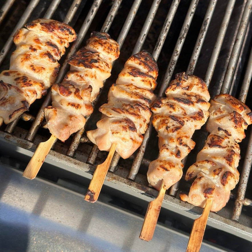 Salt-Grilled Chicken Drumstick Skewers 10pc (소금구이) 닭다리꼬치 10개) - Lets Eatscape