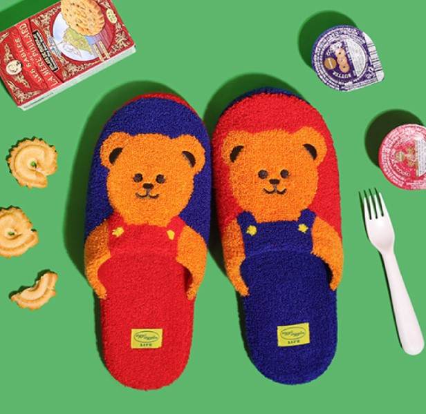 Terry Home Slipper - Twin Bears - Lets Eatscape