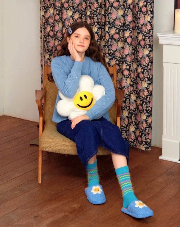 Fleece Home Slipper - Smile We Love - Lets Eatscape