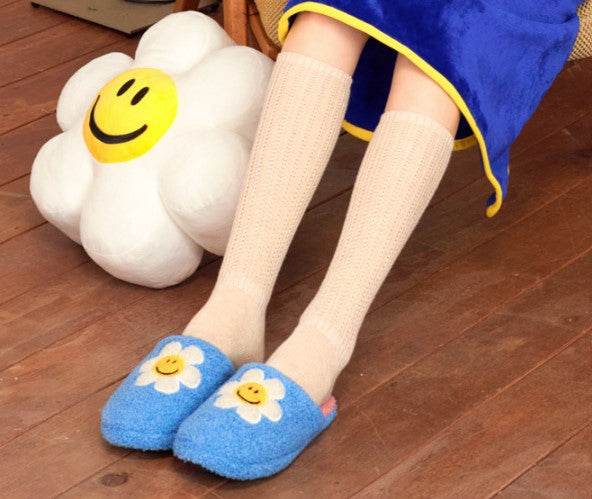 Fleece Home Slipper - Smile We Love - Lets Eatscape