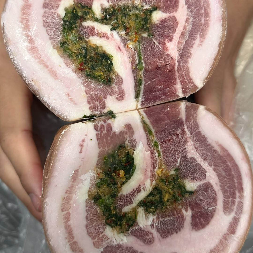 Pork Belly Porchetta (삼겹살 뽀르게따) - Lets Eatscape