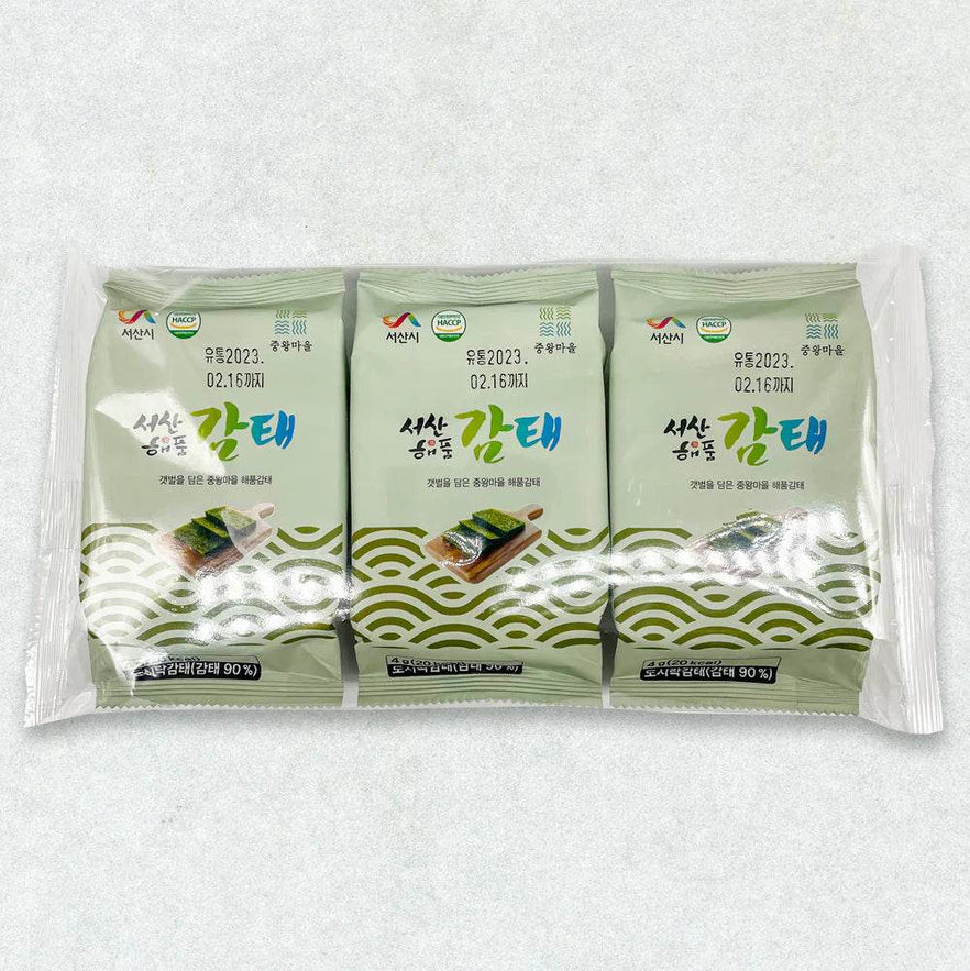 Seasoned Seaweed 3 Pack (도시락조미감태) - Lets Eatscape