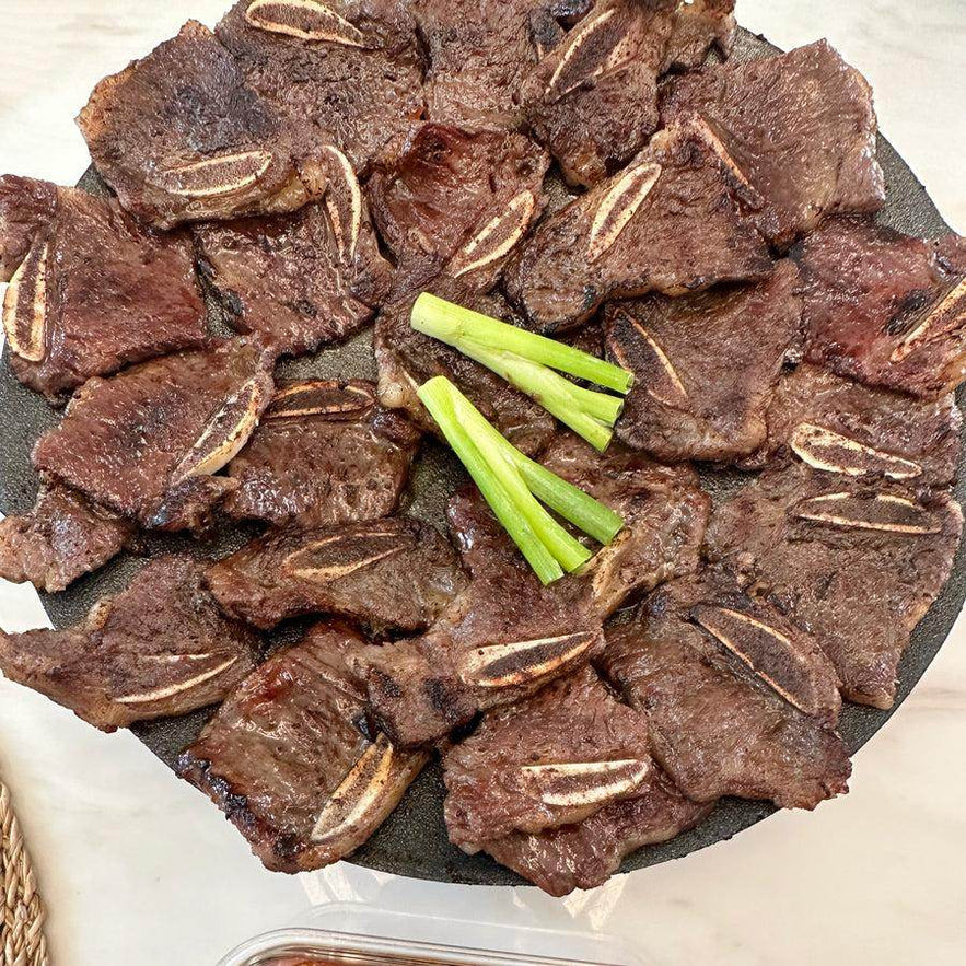 Marinated LA Galbi - Premium Bone In Short Ribs Center Cut [양념갈비] - Lets Eatscape