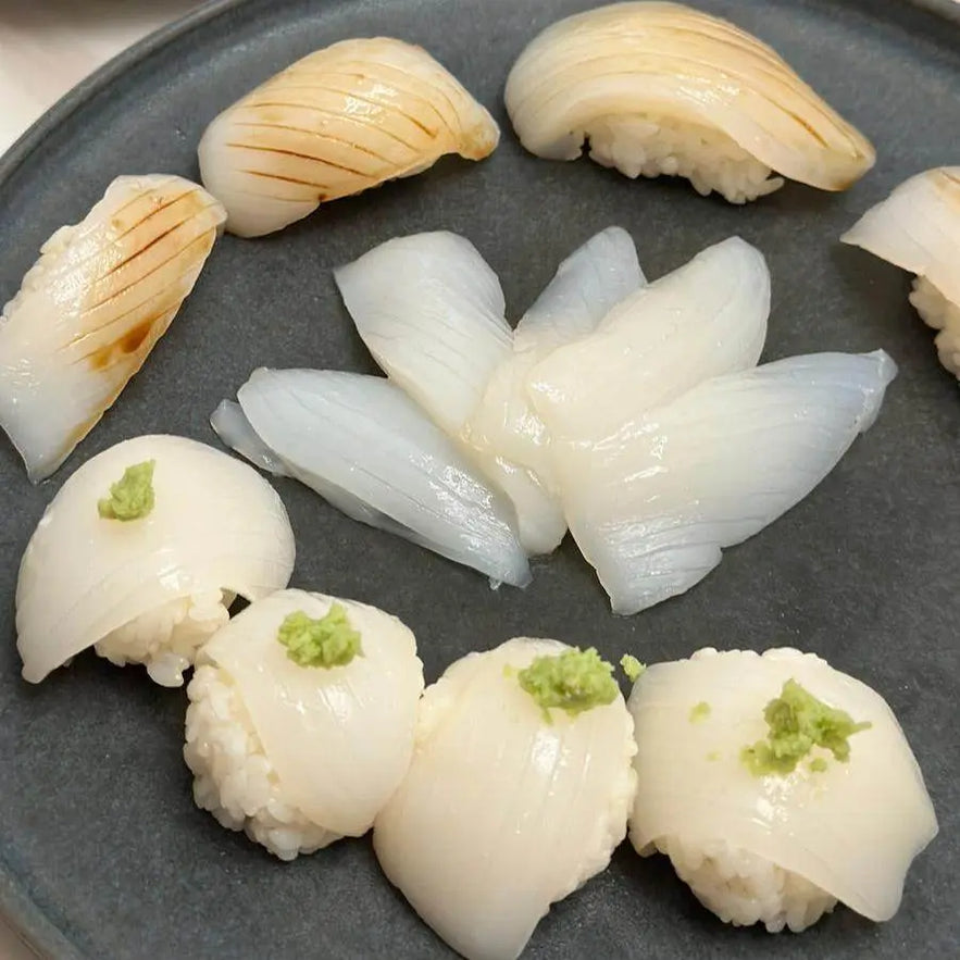 Premium Cuttlefish Sashimi - Mongo Ika (갑오징어 사시미) - Lets Eatscape