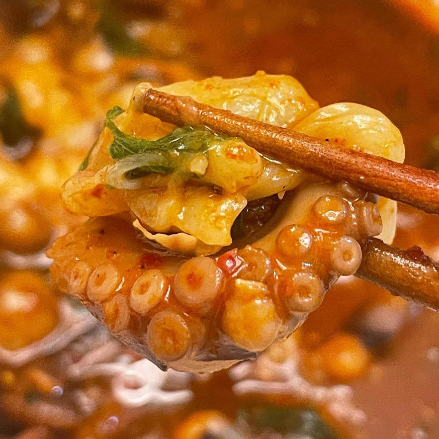 Spicy Marinated Baby Octopus [쭈꾸미] - Lets Eatscape