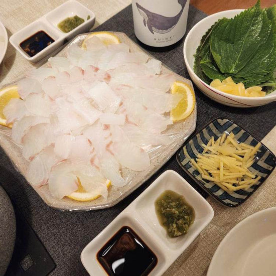 Frozen Halibut Sashimi Filet from Jeju island[제주광어] - Lets Eatscape