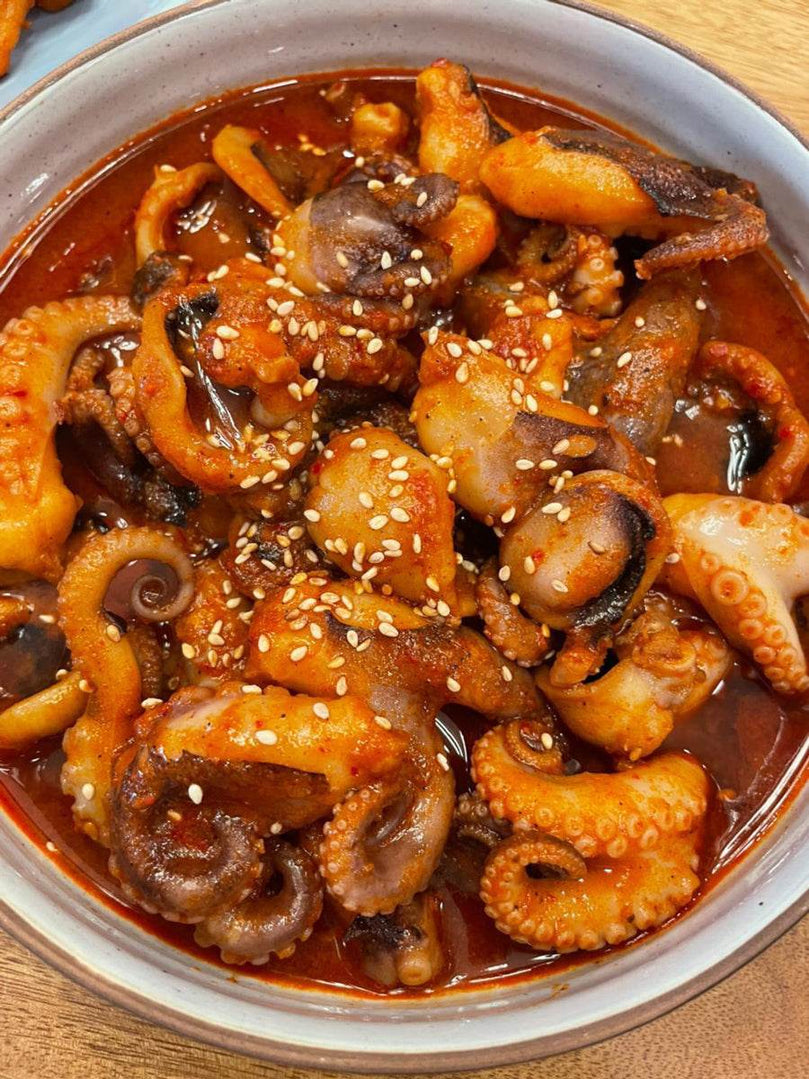 Spicy Marinated Baby Octopus [쭈꾸미] - Lets Eatscape