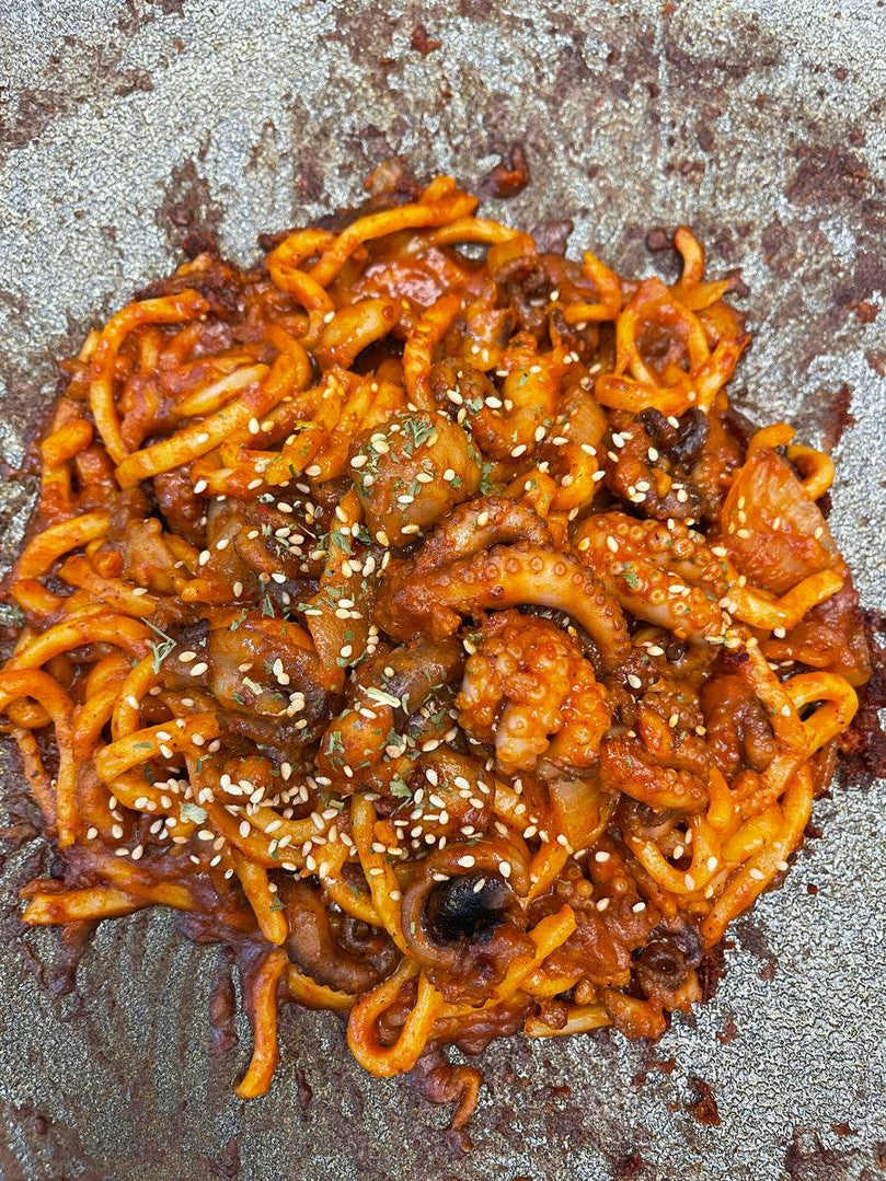 Spicy Marinated Baby Octopus [쭈꾸미] - Lets Eatscape