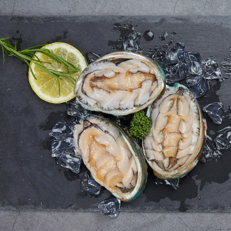 Sashimi Grade Steamed Abalone from Korea (사시미그레이드 완도 특대전복회 (12-13미) - Lets Eatscape