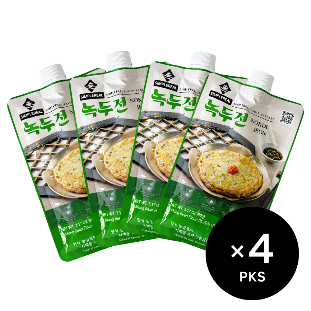 Crispy Kimchi Pancake Mix 2pks + Savory Mung Bean Pancake Mix 2pks
