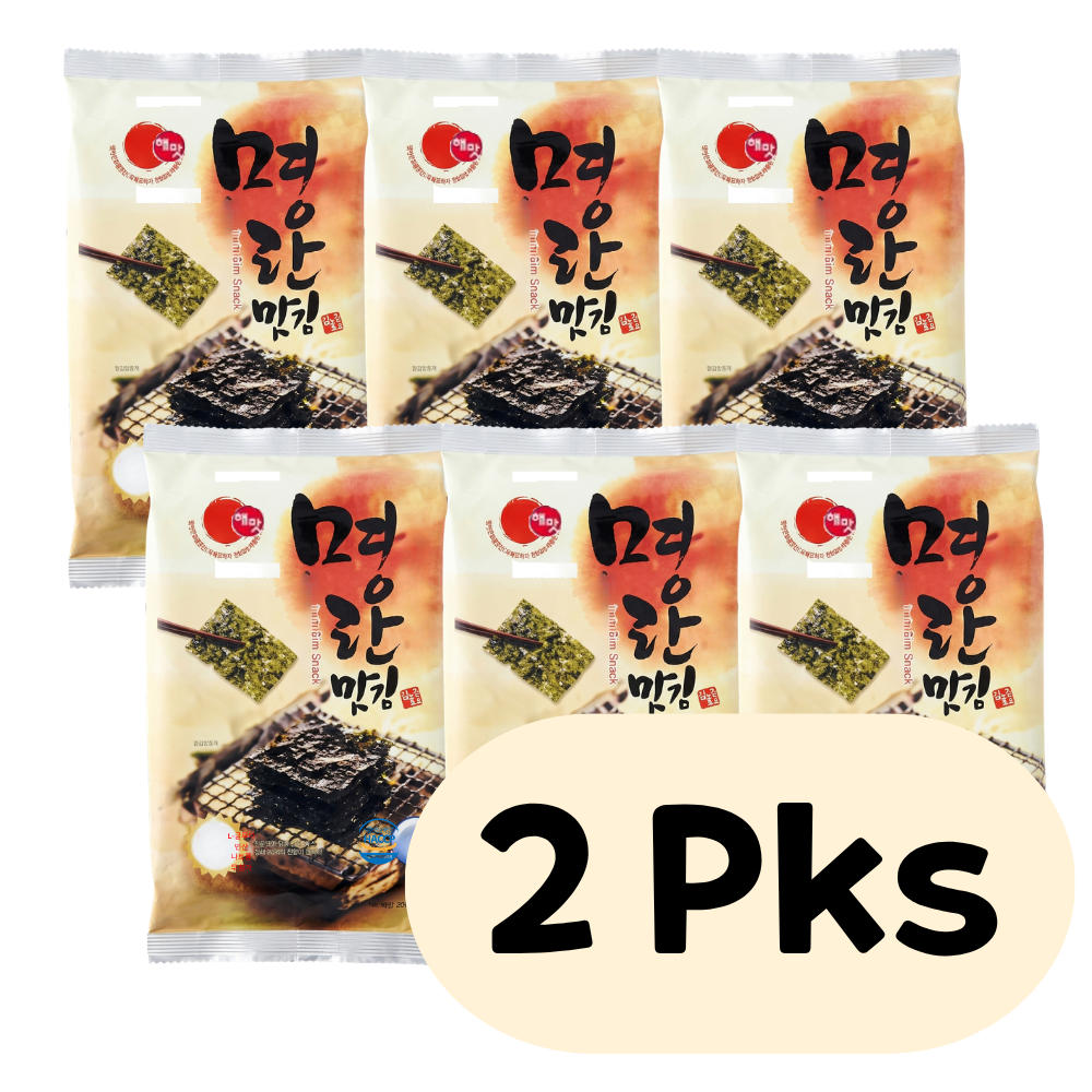 Pollock Roe Gim (Seaweed Snack) 3pks x 2pks