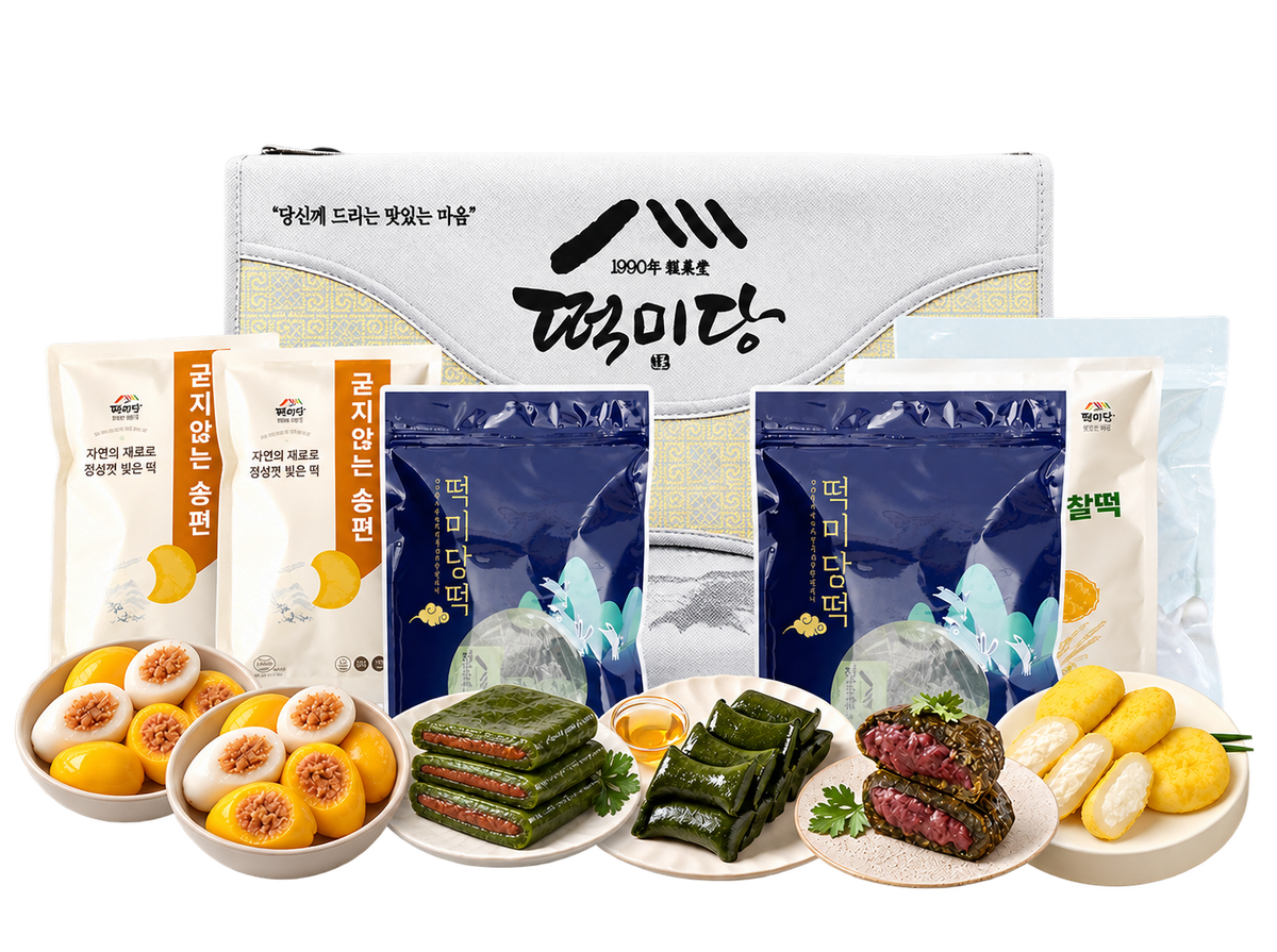 [고국배송] 인기 떡과 송편 6팩 선물세트