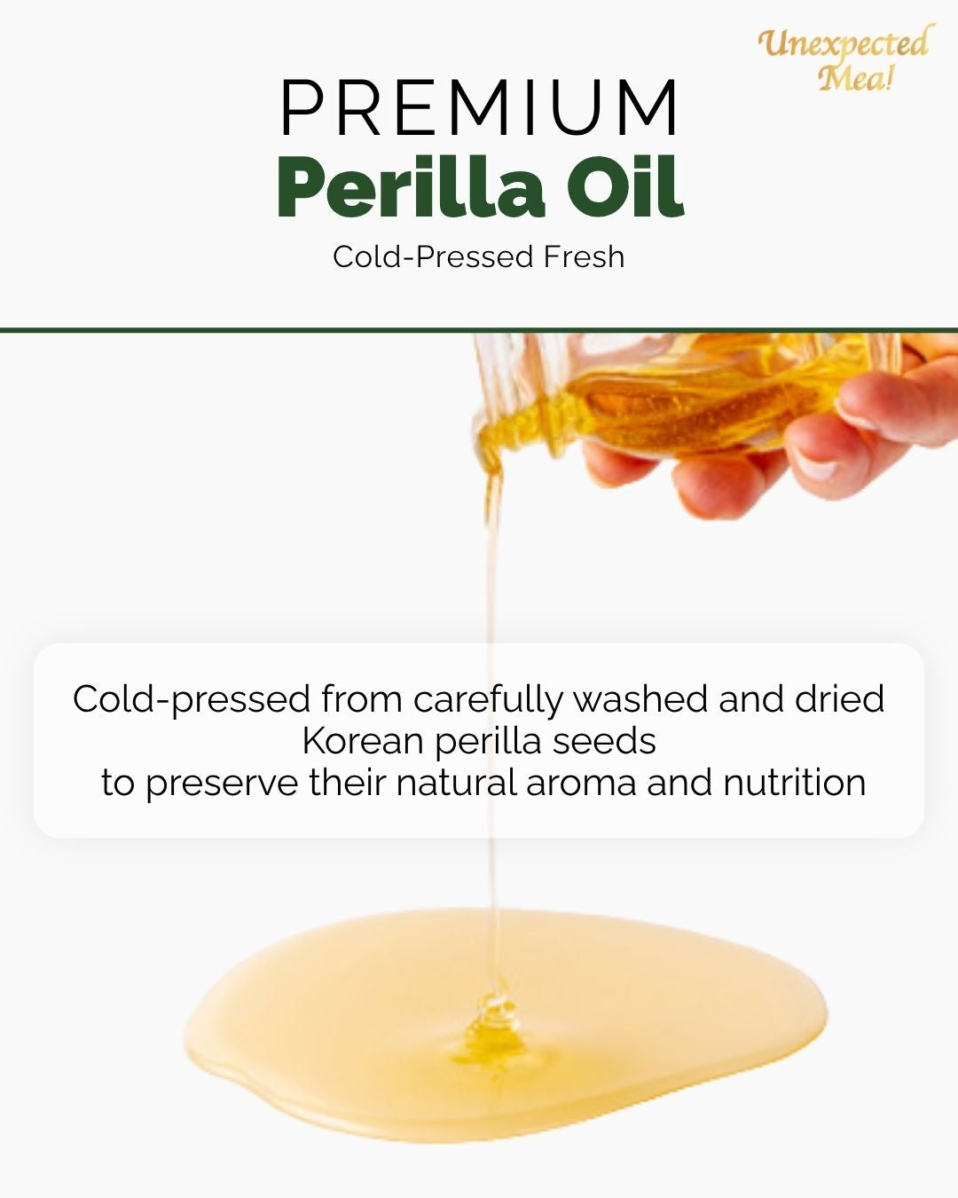 Premium Cold-pressed Fresh Perilla Oil