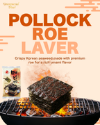 Pollock Roe Gim (Seaweed Snack) 3pks x 2pks