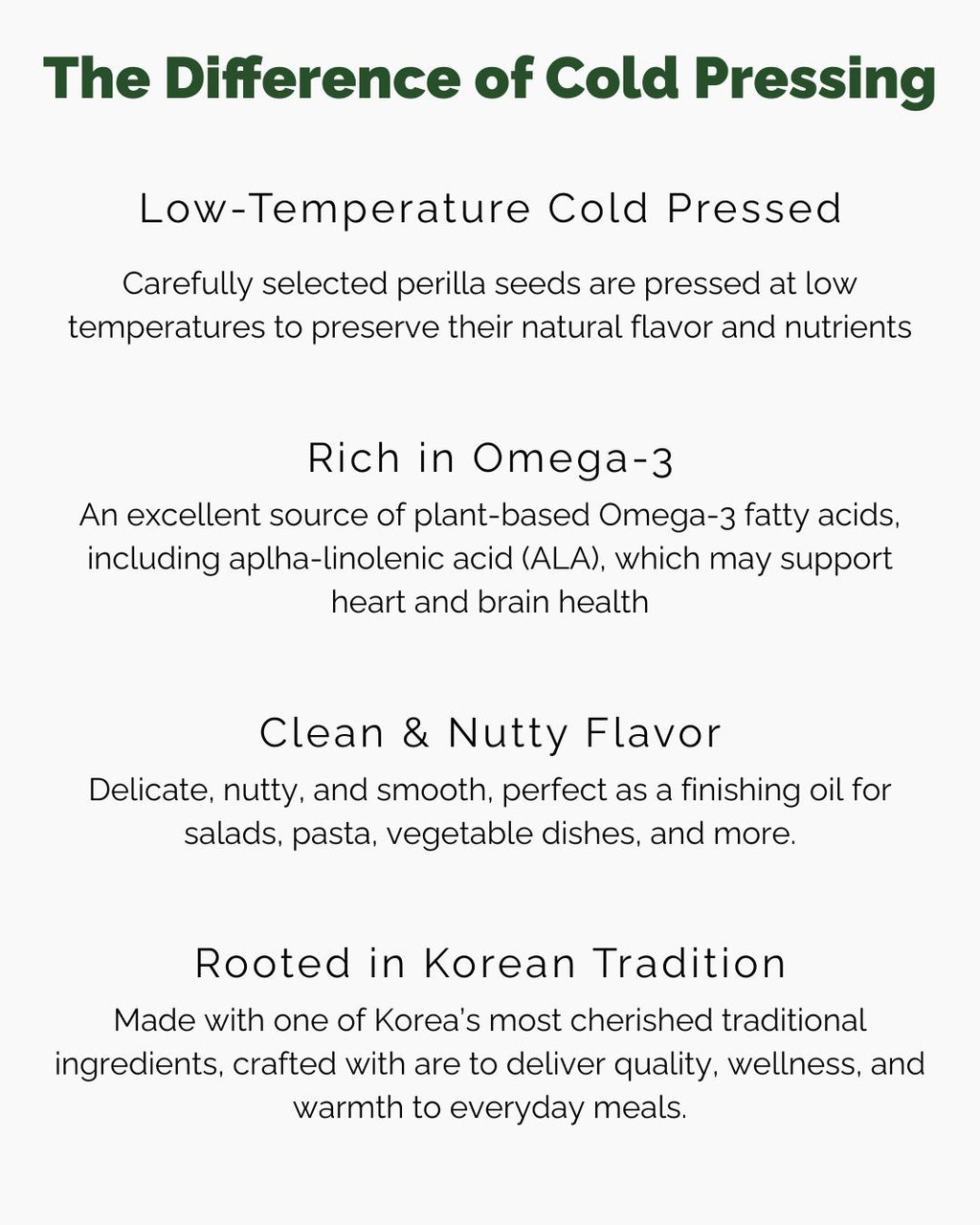 Premium Cold-pressed Fresh Perilla Oil