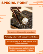 Pollock Roe Gim (Seaweed Snack) 3pks x 2pks