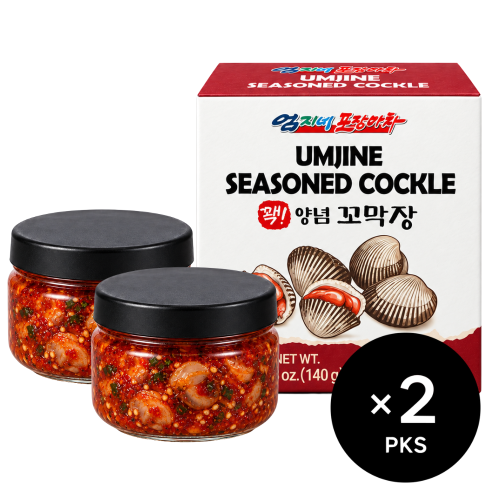 Umjine Seasoned Cockle / Seasoned Scallop (140g × 2pks)