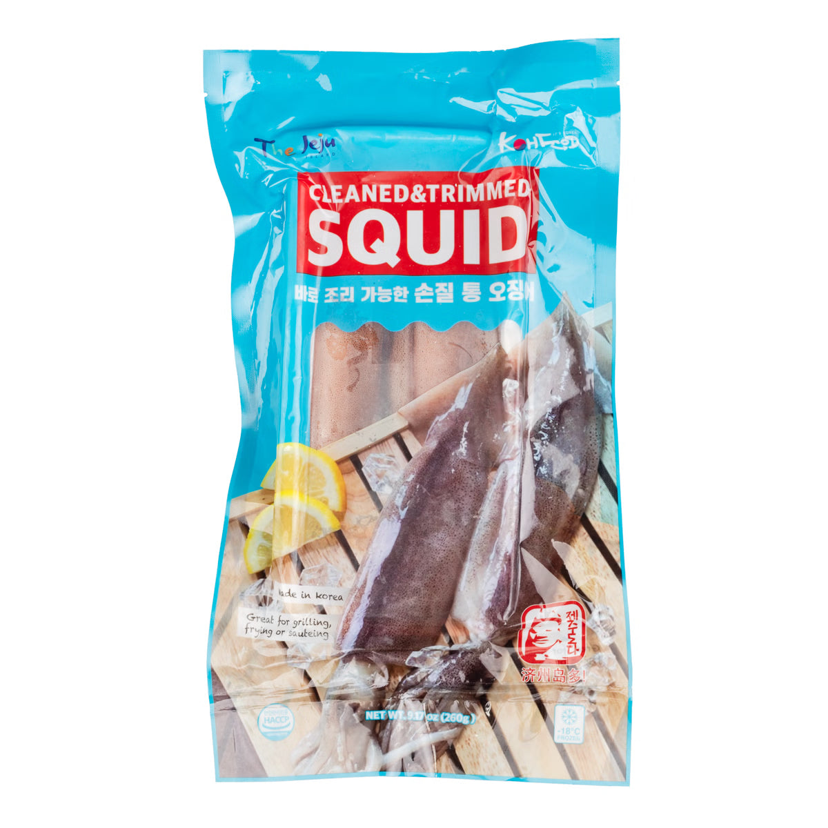 The Jeju Island Cleaned &amp; Trimmed Squid (260g × 2pks)