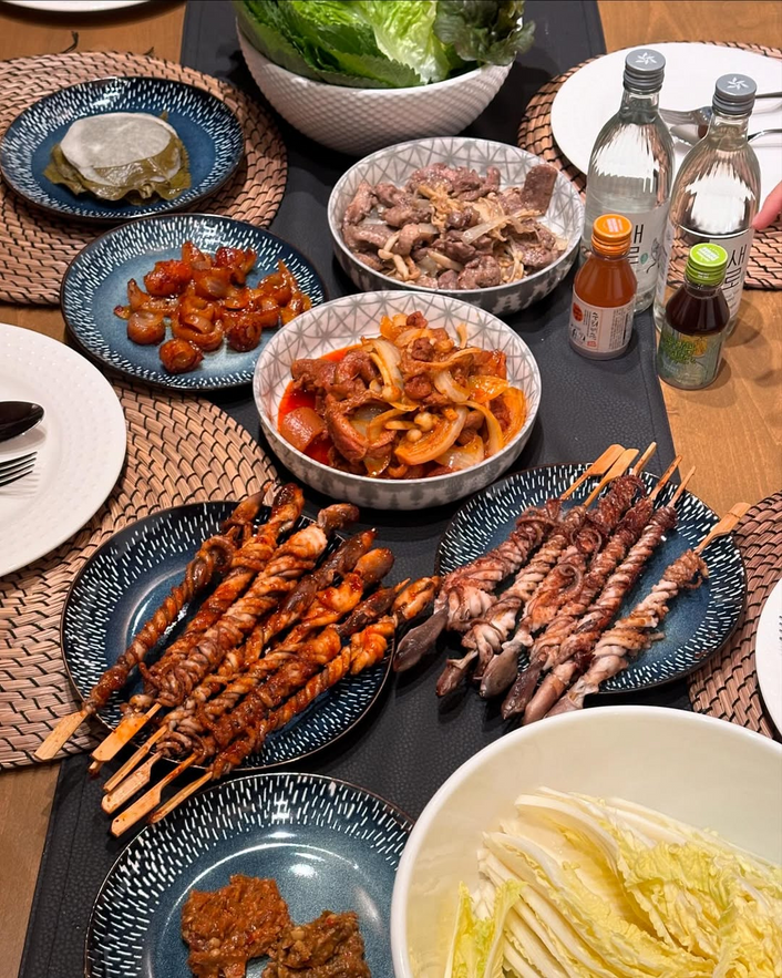 Spicy Skewered Octopus (매콤 꼬치호롱낙지)