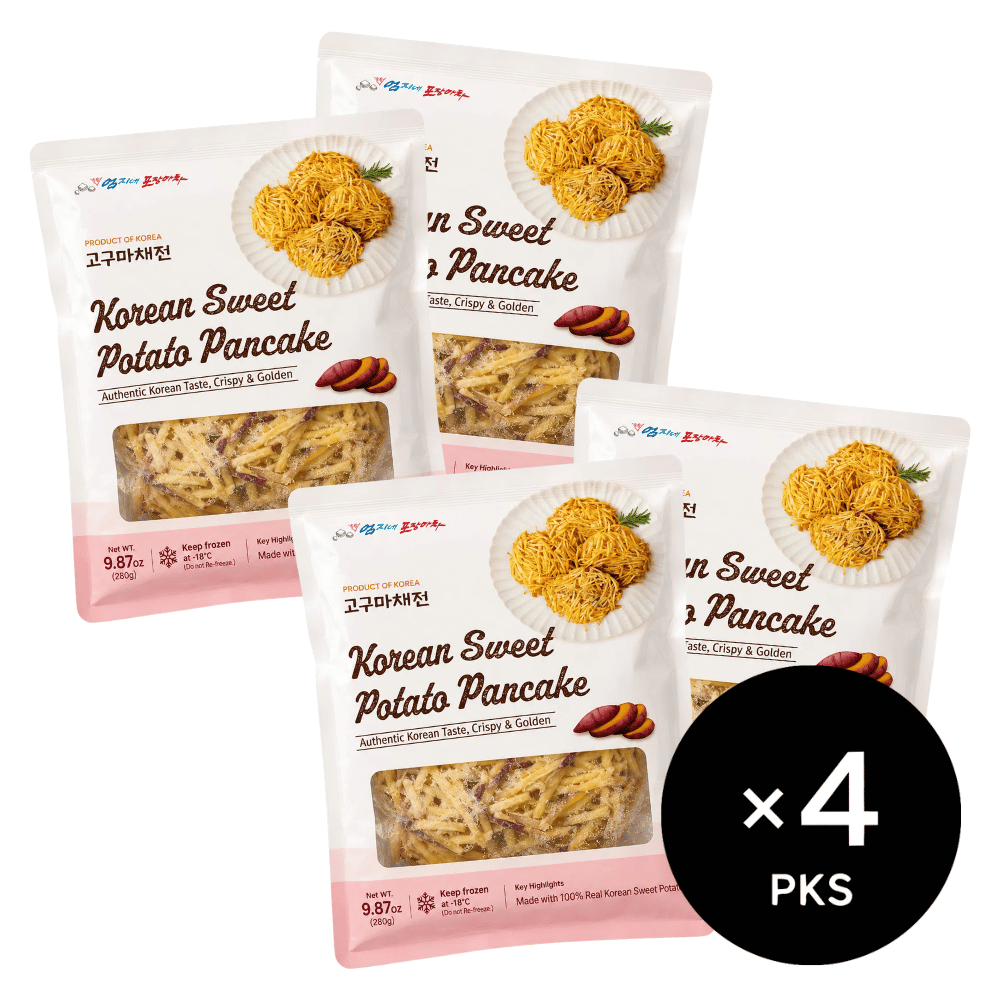[2+2] Shredded Jeon (Chaejeon) Potato & Sweet Potato (9.87oz × 4pks) - 10/23 ~ 10/31 Limited
