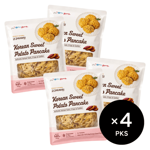 [2+2] Shredded Jeon (Chaejeon) Potato & Sweet Potato (9.87oz × 4pks) - 10/23 ~ 10/31 Limited