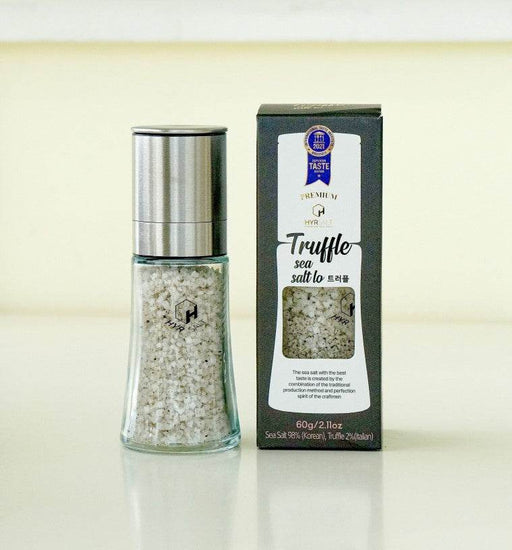 Premium Flavor Sea Salt 60g Grinder (2.11oz) - Truffle - Lets Eatscape