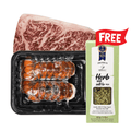 Surf & Turf Set - Lobster Tails (2 Tails) + Australian Wagyu NY Strip (14oz) + FREE Herb Sea Salt Grinder - 10/23 ~ 10/31 Limited