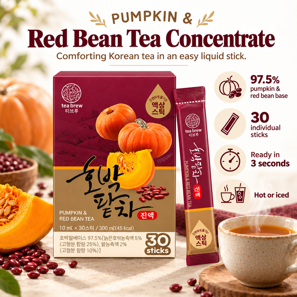 McNulty Tea Brew Korean Tea Concentrate Sticks (10mL × 30 Sticks)