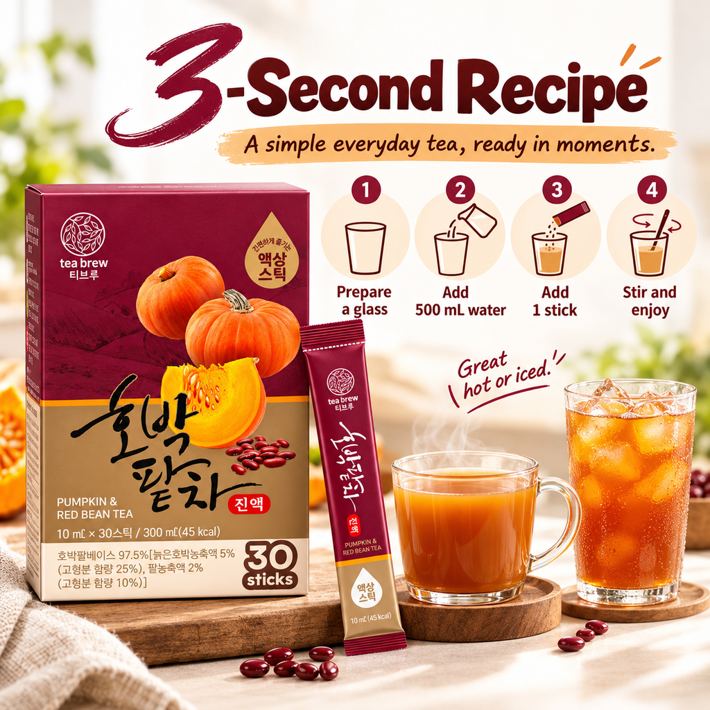 McNulty Tea Brew Korean Tea Concentrate Sticks (10mL × 30 Sticks)