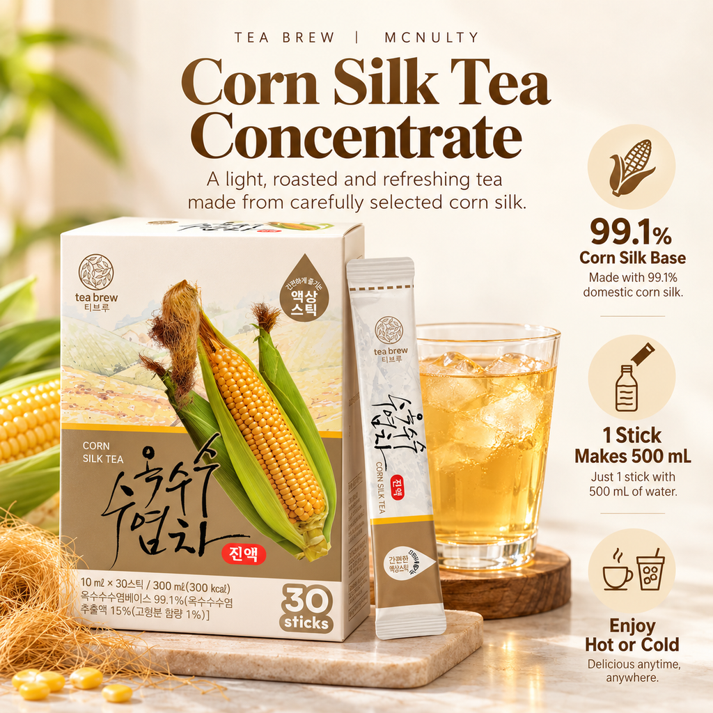 McNulty Tea Brew Korean Tea Concentrate Sticks (10mL × 30 Sticks)