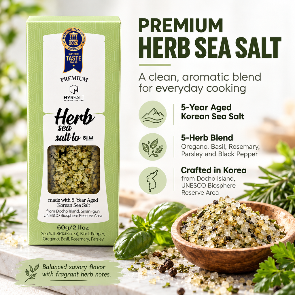 Premium Flavor Sea Salt Grinder - Herb (60g)