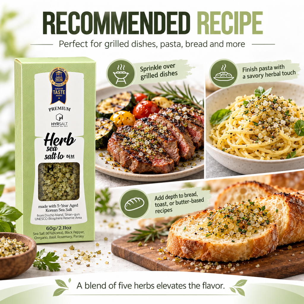 Premium Flavor Sea Salt Grinder - Herb (60g)