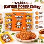 Muziktiger Glutinous Rice Yakgwa – Korean Honey Pastry (15.87oz, 9 pcs)