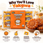 Muziktiger Glutinous Rice Yakgwa – Korean Honey Pastry (15.87oz, 9 pcs)