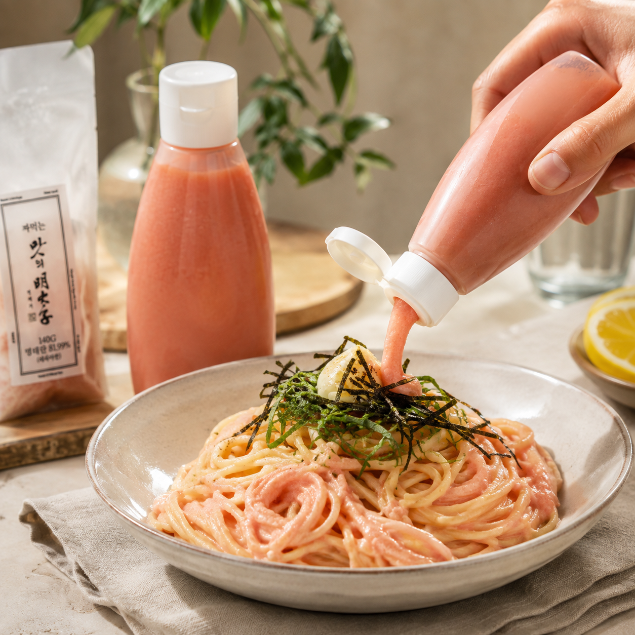 [3+1] Spicy Pollack Roe Tube (140g × 4pks)