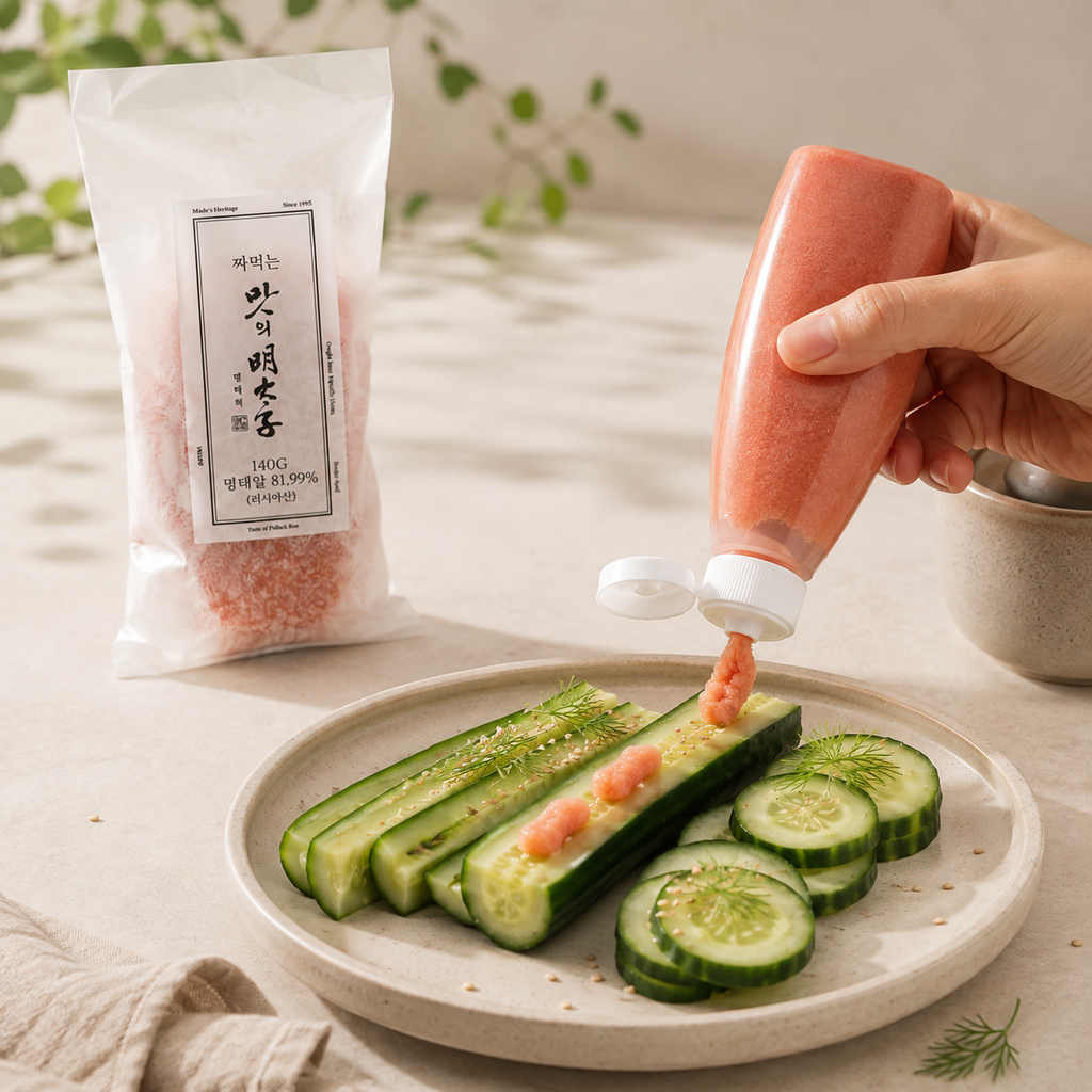 [3+1] Spicy Pollack Roe Tube (140g × 4pks)
