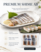 Shime-Aji Vinegar-Cured Striped Jack Mackerel (7oz / 200g)