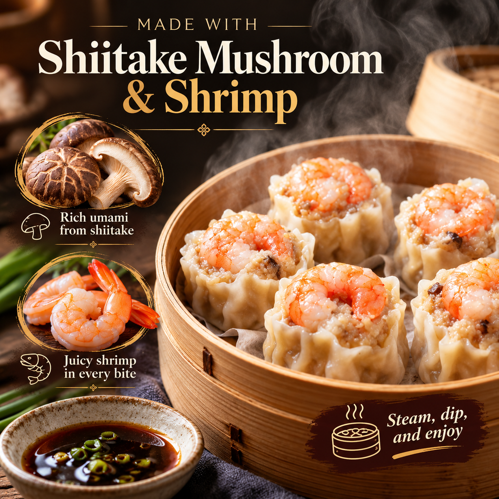 Queen of Dim Sum Mushroom & Shrimp Shumai