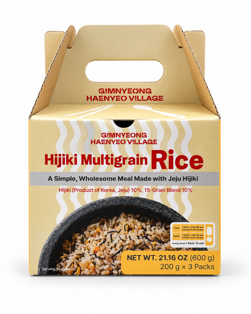 제주 즉석밥 박스: 취나물밥 · 톳 잡곡밥 · 7채 비빔밥 (200g × 3pks)