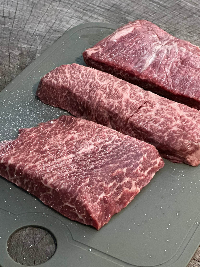 Australia Wagyu Denver Steak BMS 8/9 - Full Trimmed (호주와규 덴버 살치살) - Lets Eatscape
