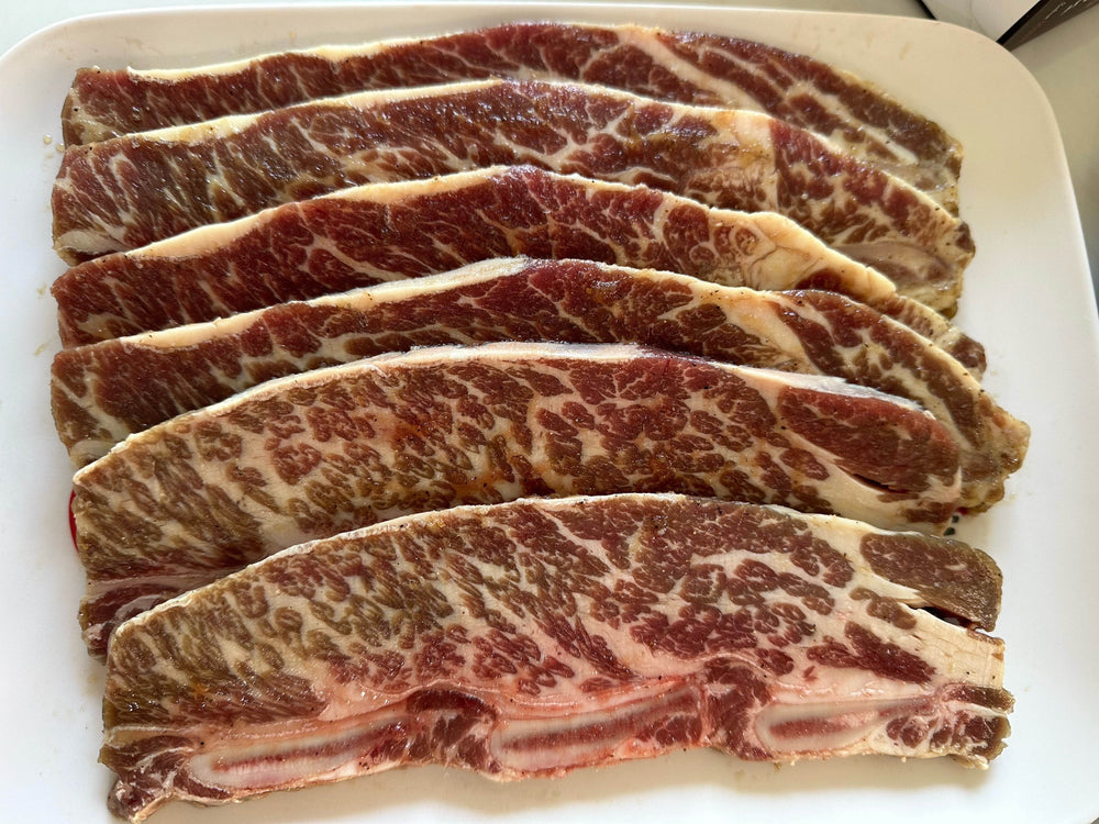 Marinated LA Galbi - Premium Bone In Short Ribs Center Cut [양념갈비] - Lets Eatscape